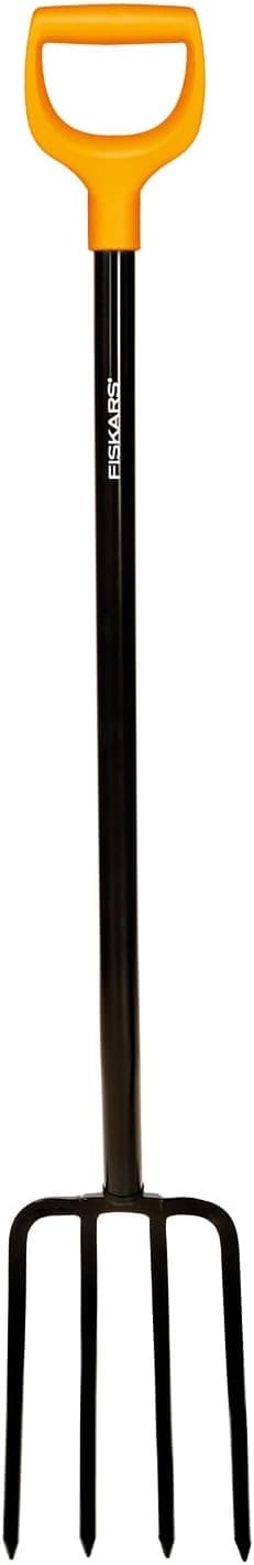 Fiskars Spatengabel 4 Zinken 122 cm – Testsieger Mistgabel
