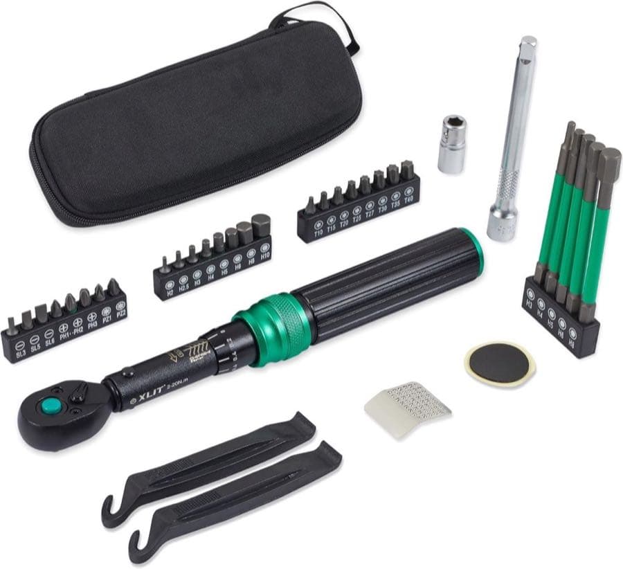 XLIT 32-teiliges Drehmomentschlüssel-Set 1/4 Zoll 2–20 Nm