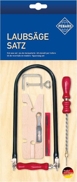 Laubsäge-Set – Testsieger Pebaro 705P Laubsäge-Set mit Drillbohrer