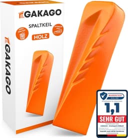 Spaltkeil – Testsieger Gakago Drehspaltkeil Vollstahl Signalfarbe Orange