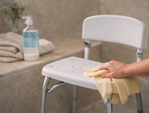 Duschhocker richtig reinigen und pflegen