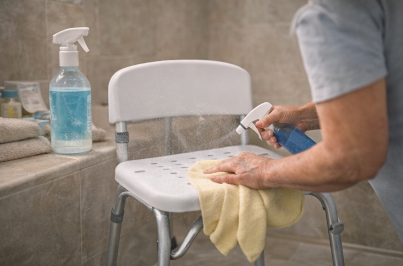 Duschhocker reinigen und pflegen