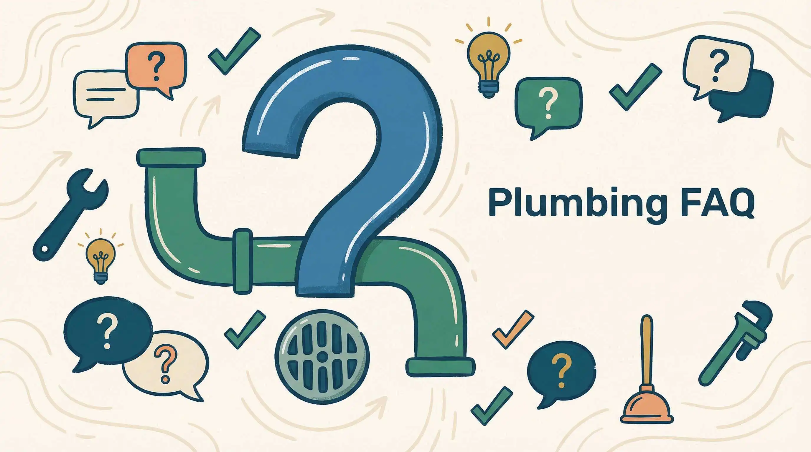 Illustration: Rohrreinigung FAQ - Die häufigsten Fragen beantwortet