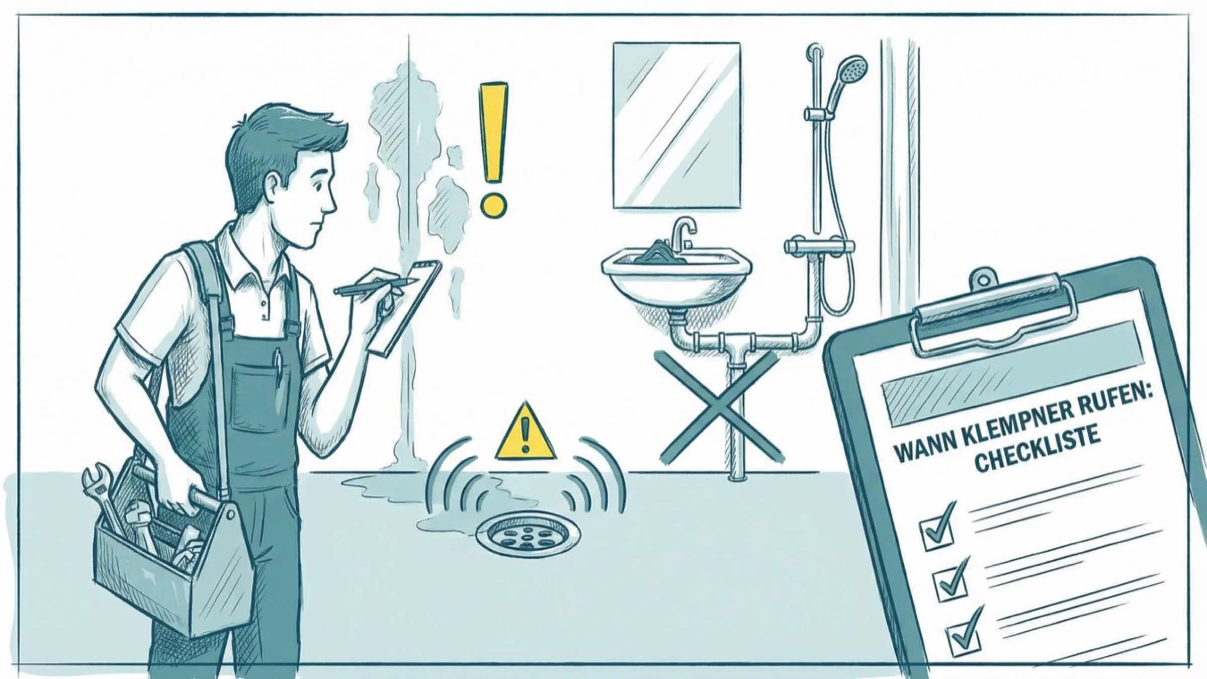 Wann sollte man einen Klempner rufen?