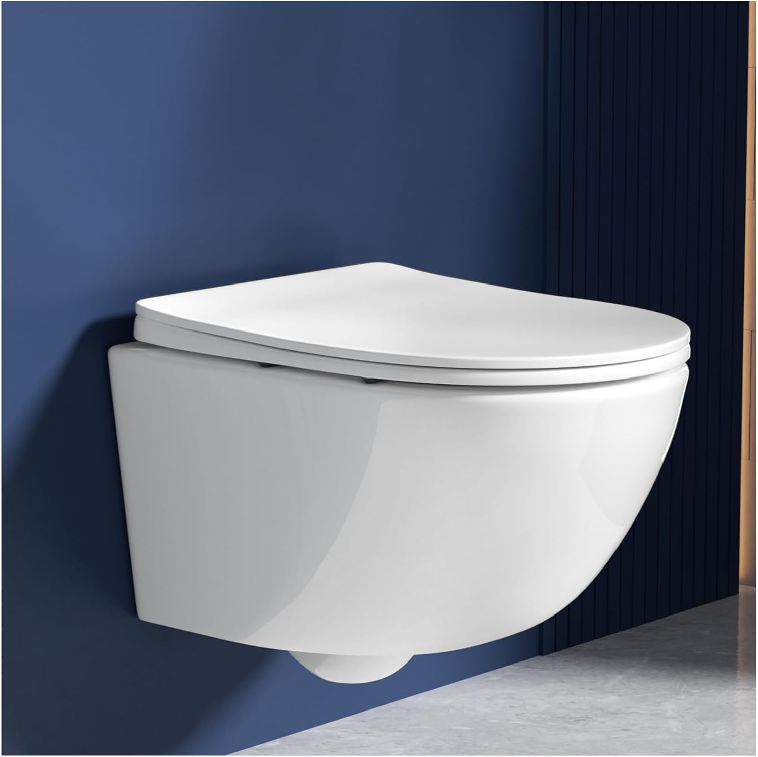 Rainsworth Wand-WC spülrandlos, 3 l, 48,5 cm – günstig