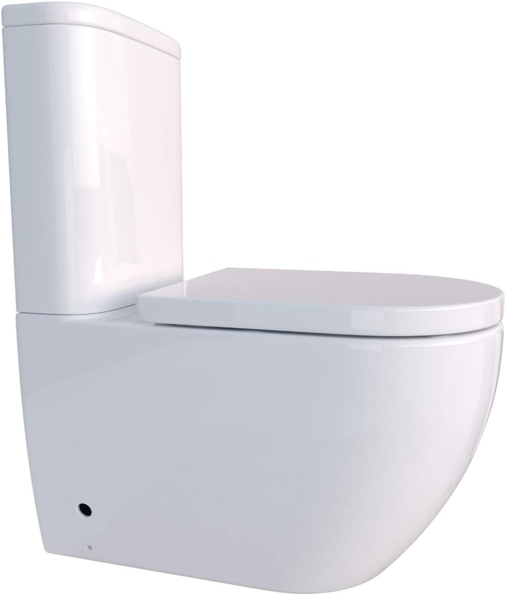 KERABAD KERABAD KB6089 Stand-WC mit Spülkasten, randlos, Soft-Close - Produktbild