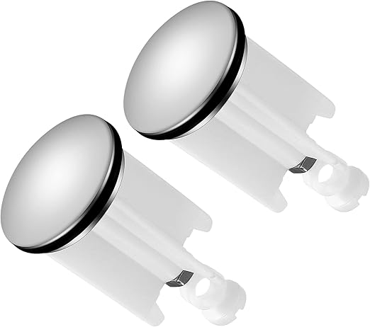 Aoyfuwell Spülbeckenstöpsel 2er-Pack, 40 mm, höhenverstellbar