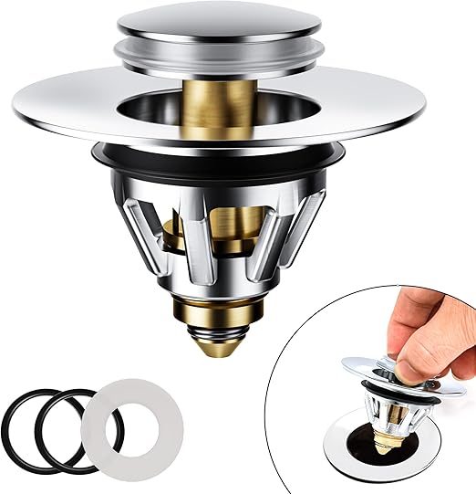 Magichome Pop-up Spülbeckenstöpsel mit Sieb, 34–45 mm