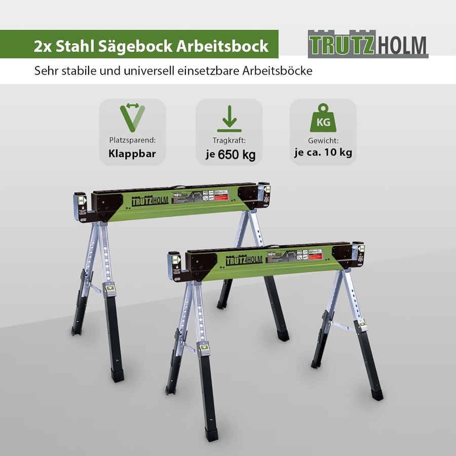 Sägebock Produktbild – stabiler Arbeitsbock für Brennholz und Werkstatt
