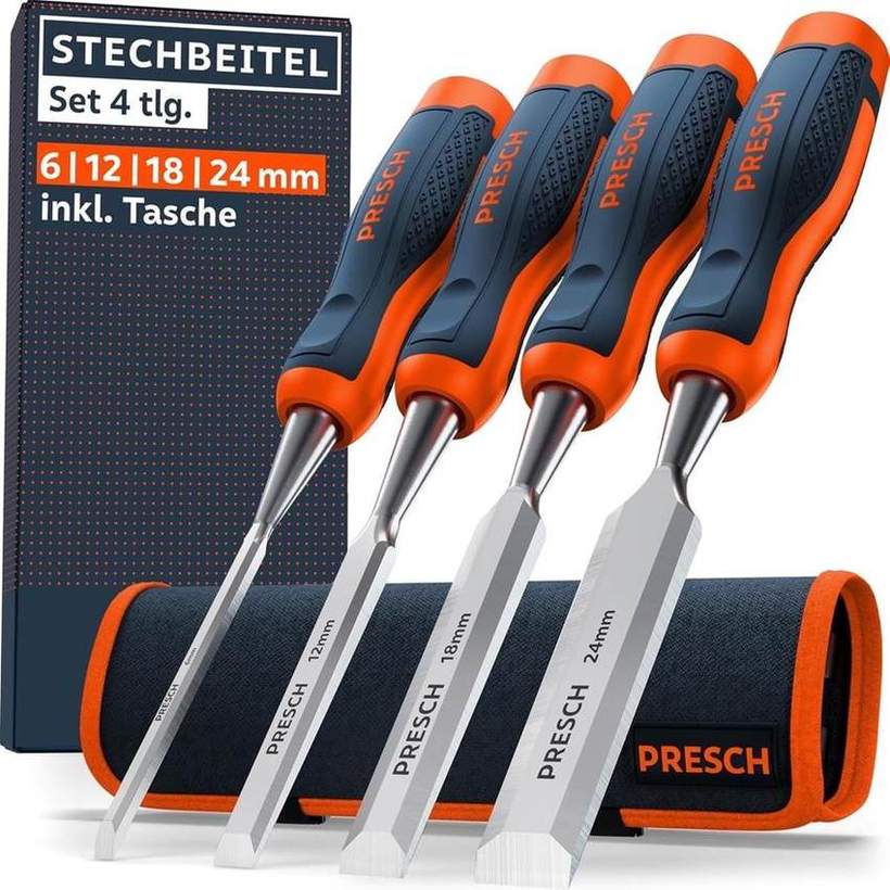 Stechbeitel Produktbild – Stemmeisen-Set mit Schlagkappe