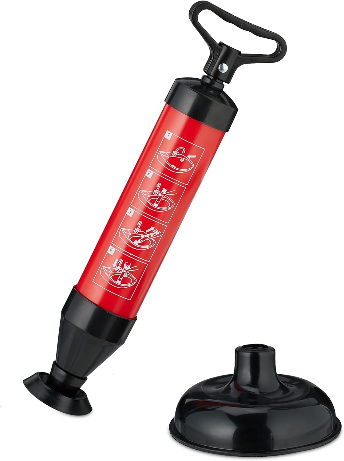 Relaxdays Abflussreiniger Pumpe schwarz/rot von Relaxdays - Viele Defekte