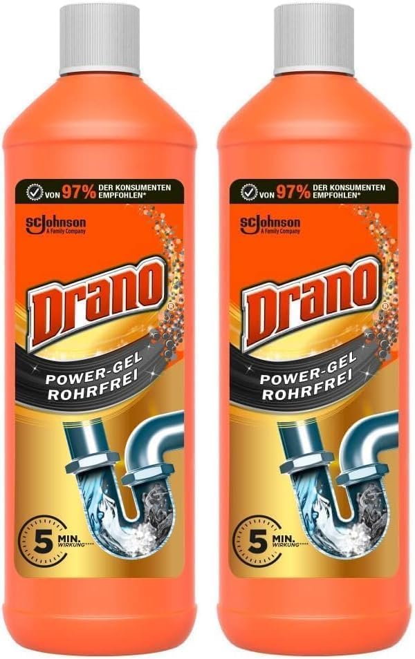 Drano Power Gel 2er Pack - schneller Rohrreiniger