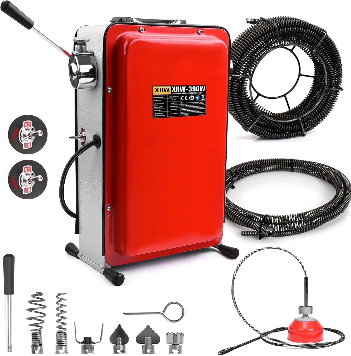 XIIW 390W Rohrreinigungsmaschine Einstiegsmodell