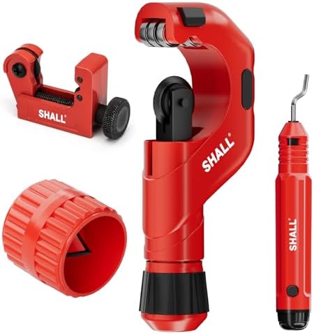 SHALL Rohrabschneider Set 4-in-1 mit Entgratwerkzeugen von SHALL TOOLS - Umfangreichster Lieferumfang