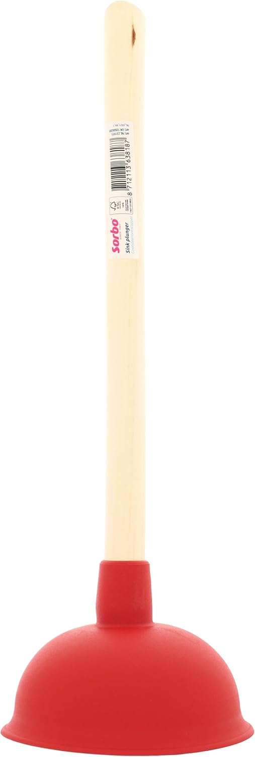 Sorbo Pömpel Ø14cm 40cm Holzgriff von Sorbo - Naturgummi