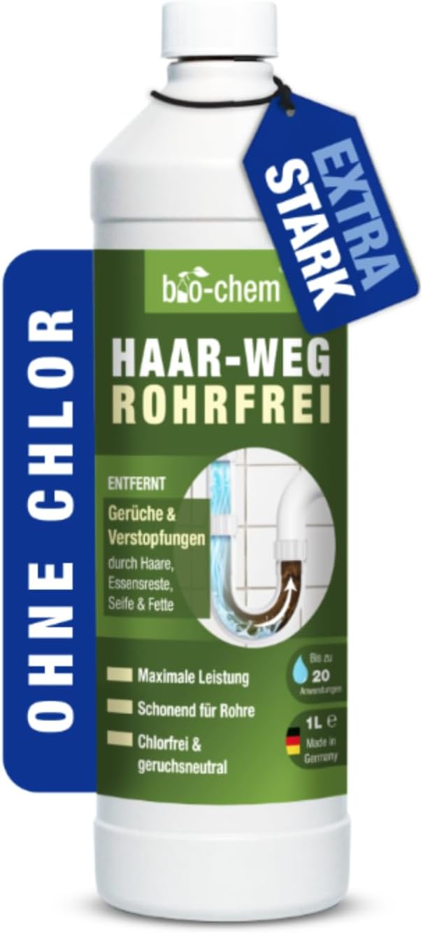 bio-chem Haar-Weg Abflussfrei - chlorfreier Rohrreiniger