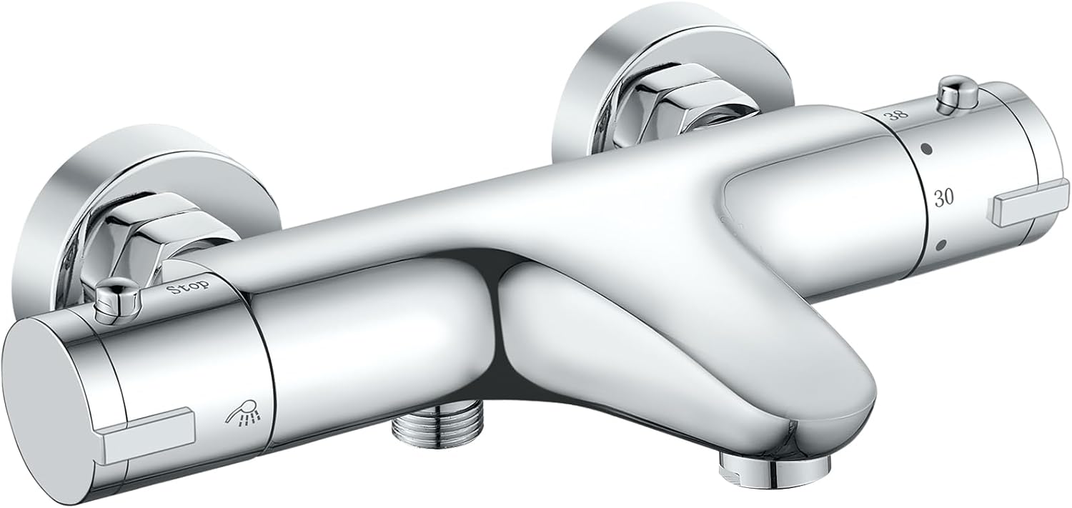 Regengeist Badewannenarmatur mit Thermostat