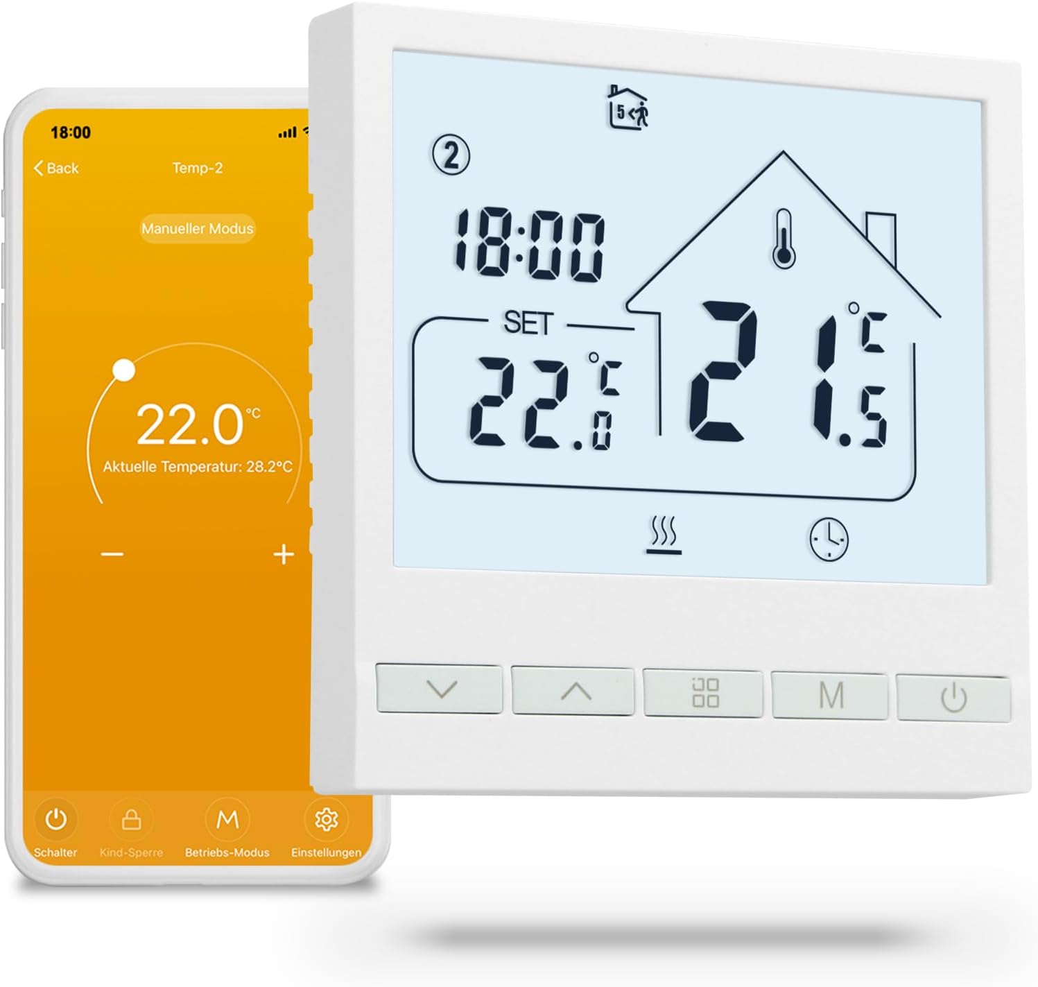 Beok Beok WLAN-Thermostat 16A TOL47WIFI - Produktbild