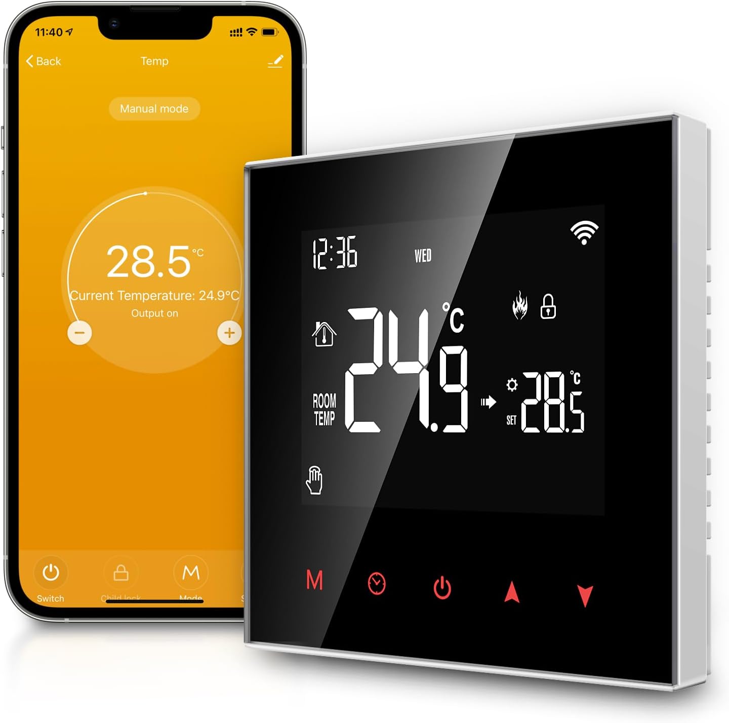 AVATTO WLAN-Thermostat Fußbodenheizung